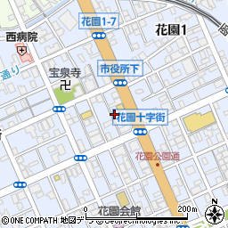 北海道小樽市花園2丁目5周辺の地図