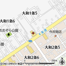 札幌日産岩見沢大和店周辺の地図