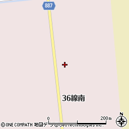 北海道石狩郡新篠津村第３６線南周辺の地図