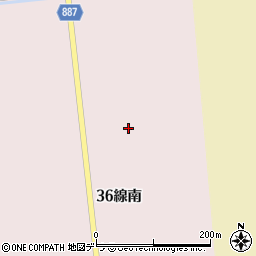 北海道石狩郡新篠津村第３６線南22周辺の地図