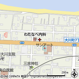 おかざき米店周辺の地図