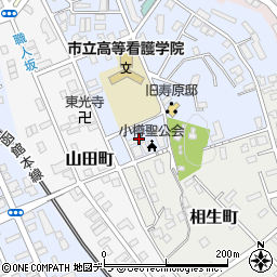 北海道小樽市東雲町10周辺の地図