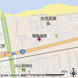 鶴亀温泉周辺の地図