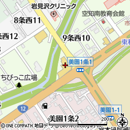 北海道日産岩見沢店周辺の地図