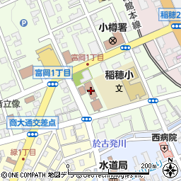 小樽市役所　保健所周辺の地図