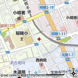 小樽シオン教会周辺の地図