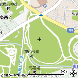 北海道岩見沢市総合公園周辺の地図