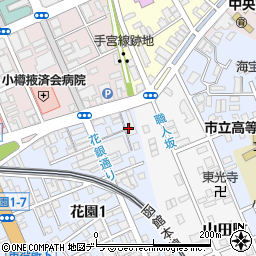 おたる政寿司 本店周辺の地図