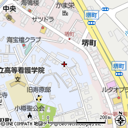 北海道小樽市東雲町5周辺の地図
