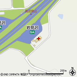 道央自動車道岩見沢ＳＡ上り周辺の地図
