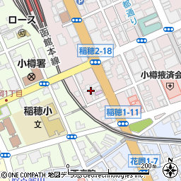 メナード化粧品小樽中央代行店周辺の地図