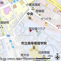 北海道小樽市東雲町周辺の地図