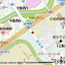 市立病院通周辺の地図