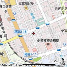 北海道労働金庫小樽支店周辺の地図