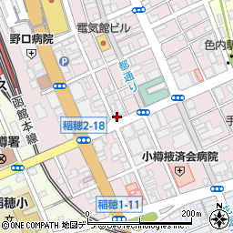 モスバーガー小樽静屋通店周辺の地図