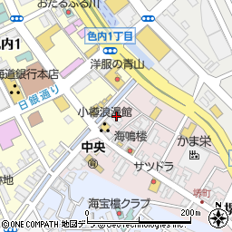 小樽キャンドル工房周辺の地図