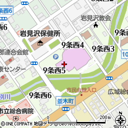 岩見沢市文化センター（まなみーる）周辺の地図