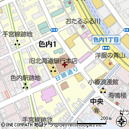 小樽郵便局　荷物集荷周辺の地図