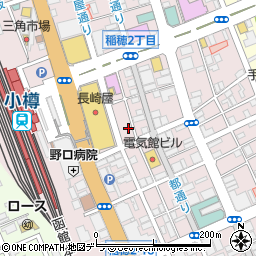 タイムズ小樽駅前第３駐車場周辺の地図