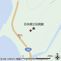 北海道神恵内村（古宇郡）珊内村周辺の地図