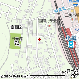 日本年金機構小樽富岡宿舎周辺の地図