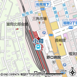 駅レンタカー小樽営業所周辺の地図