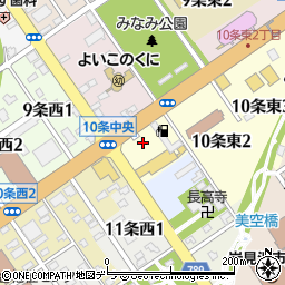 北海道岩見沢市１０条東1丁目周辺の地図