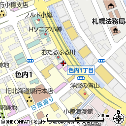ニトリ小樽芸術村周辺の地図