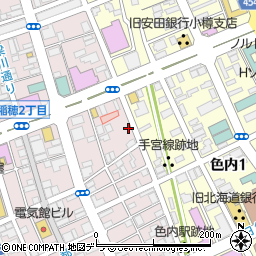 タイムズ小樽稲穂第７駐車場周辺の地図
