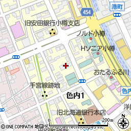 ジェルム小樽中央通周辺の地図