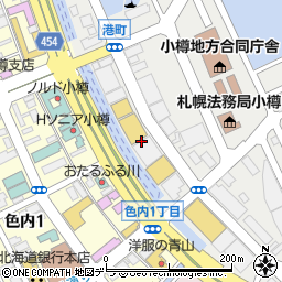 小樽観光協会浅草橋街園観光案内所周辺の地図