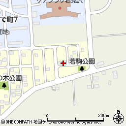 北海道岩見沢市若駒1丁目周辺の地図