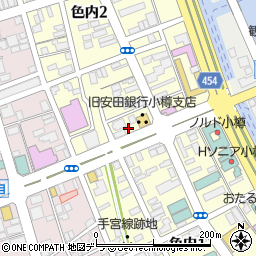 株式会社常口アトム　小樽店周辺の地図