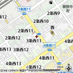 セイコーマート岩見沢３条店周辺の地図