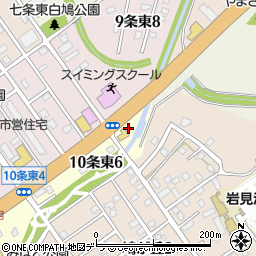 北海道岩見沢市１０条東7丁目1周辺の地図