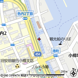小樽運河周辺の地図
