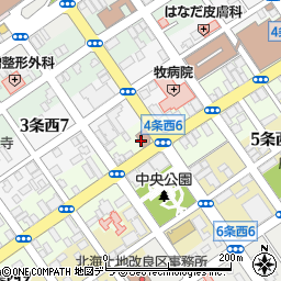北海道銀行岩見沢支店周辺の地図