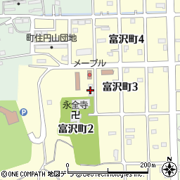 余市幸住学園　富沢分場周辺の地図