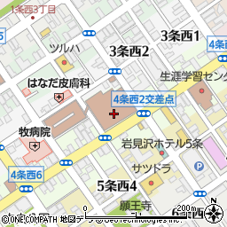 岩見沢市役所　教育委員会事務局子ども課子育て支援係周辺の地図