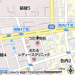 ヴィクトリアステーション小樽稲穂店周辺の地図