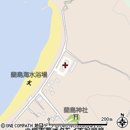 小樽市蘭島下水終末処理場周辺の地図