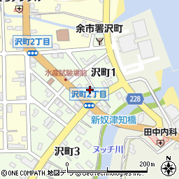 北海道信用金庫沢町支店周辺の地図