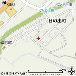 北海道岩見沢市日の出町36-6周辺の地図