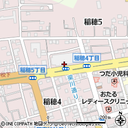 小樽港稲穂線周辺の地図