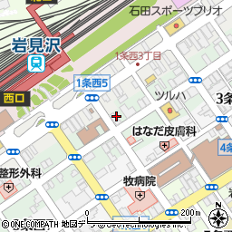 岩見沢駅前PARKING周辺の地図