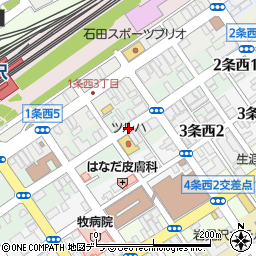 ヒマワリ靴店２条通り本店周辺の地図