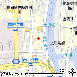 北海道小樽市色内3丁目3周辺の地図