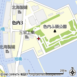 北海道小樽市色内3丁目12周辺の地図
