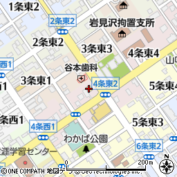 ファミリーマート岩見沢東２丁目店周辺の地図