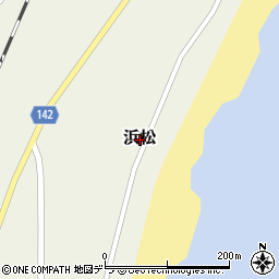 北海道根室市浜松周辺の地図